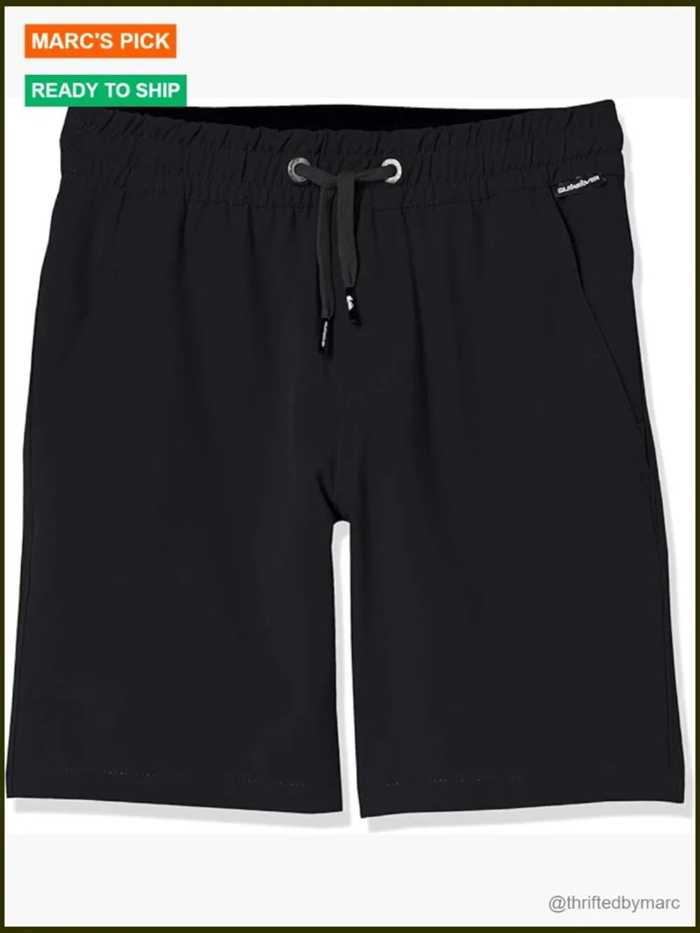 Youth Hybrid Shorts with Water Resistant Zipper Pockets, Size 13